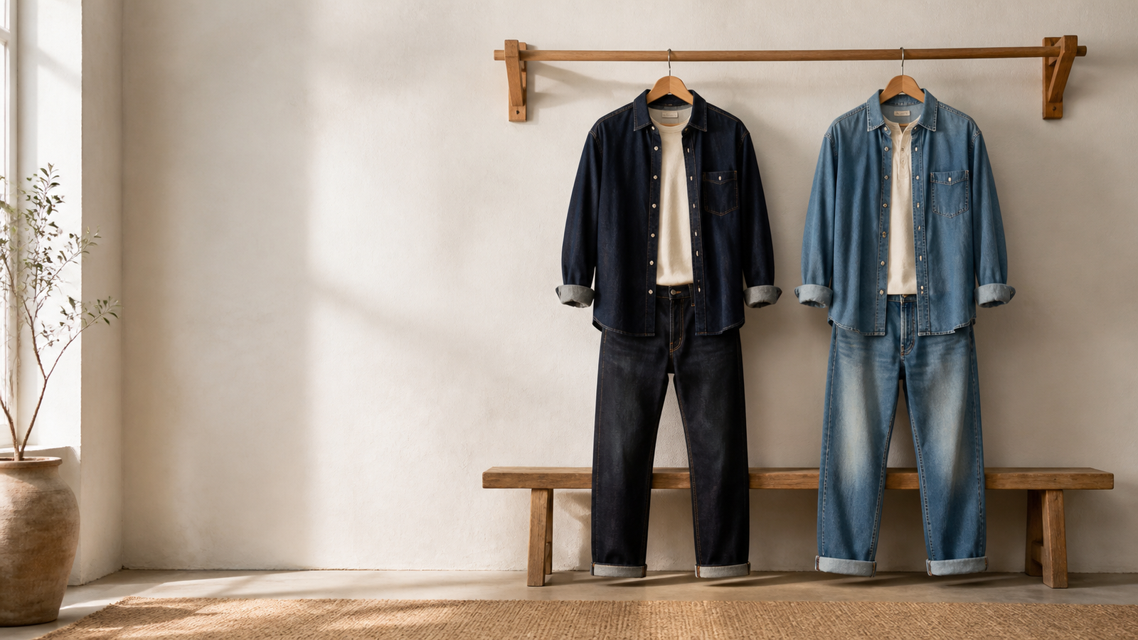 Comparativa de tallas de vaqueros Levi's y Wrangler